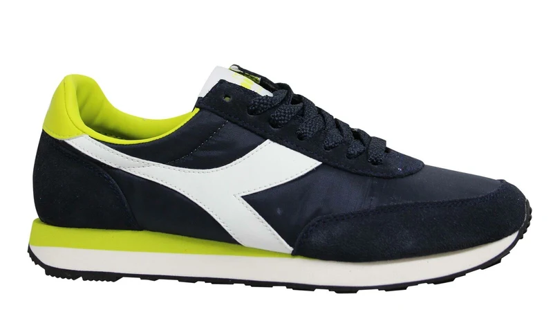 Diadora Heritage Koala Blue Leather Low Lace Up Mens Running Trainers 60065 10