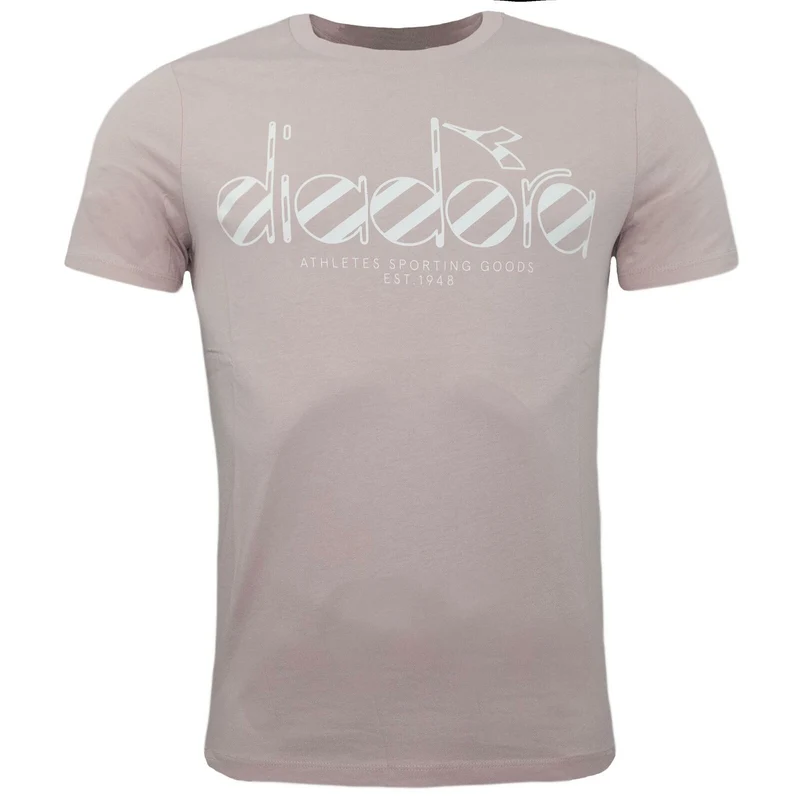 Diadora Mens Pink Smoke T-Shirt XS