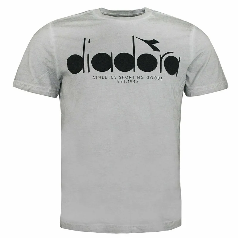 Diadora Logo Mens Light Grey T-Shirt M