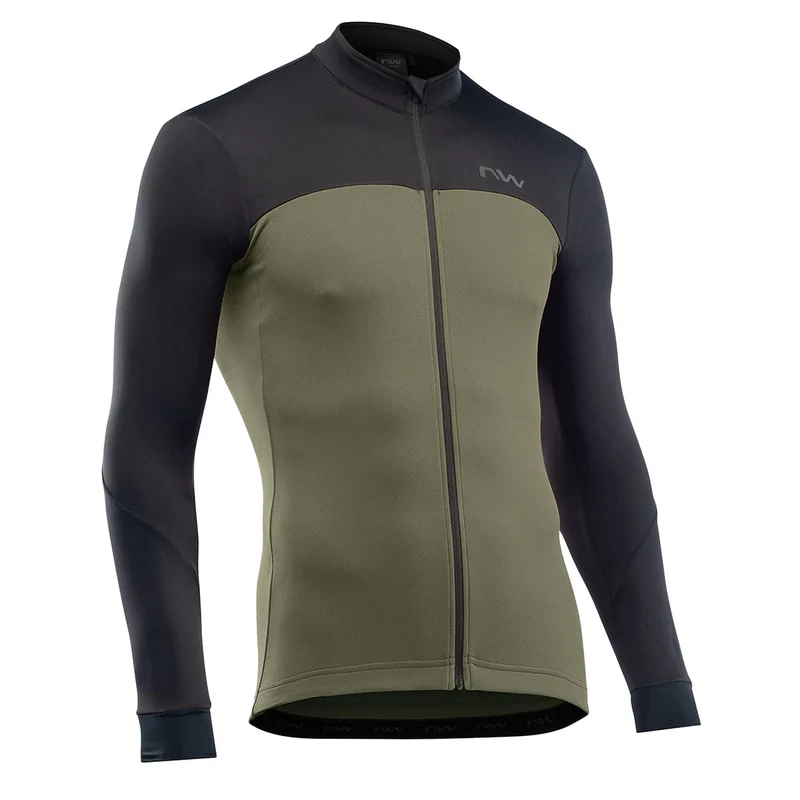 Maglia NORTHWAVE FORCE 2 Maniche Lunghe Nero/Kaki L