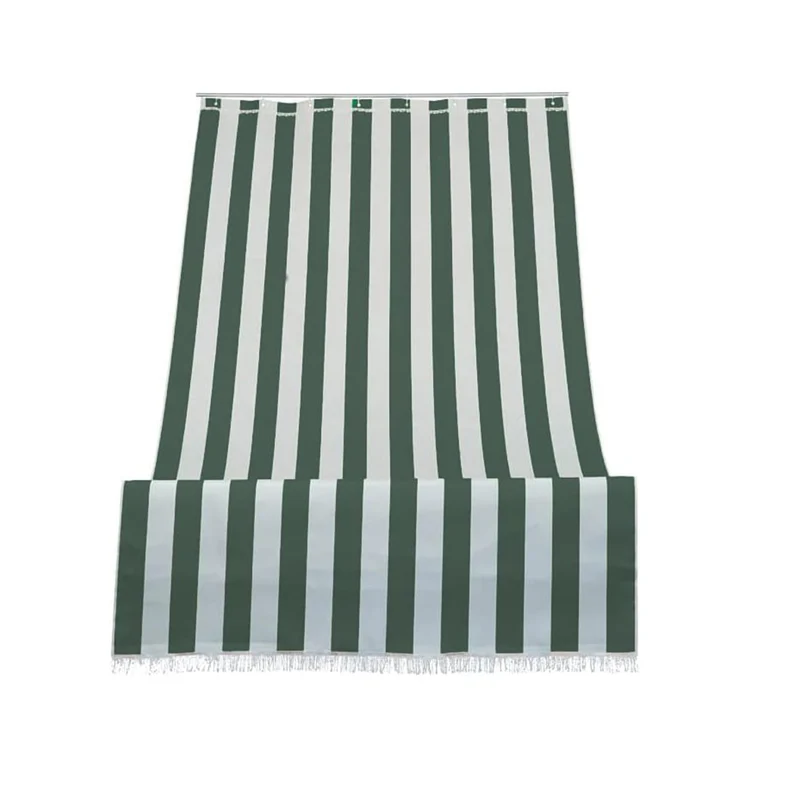 Tenda da sole per sormonto Poliestere idrorepellente 140 x H 300 cm / Bianco/Verde