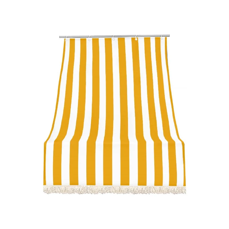 Tenda da sole per sormonto Poliestere idrorepellente 140 x H 250 cm / Bianco/Giallo