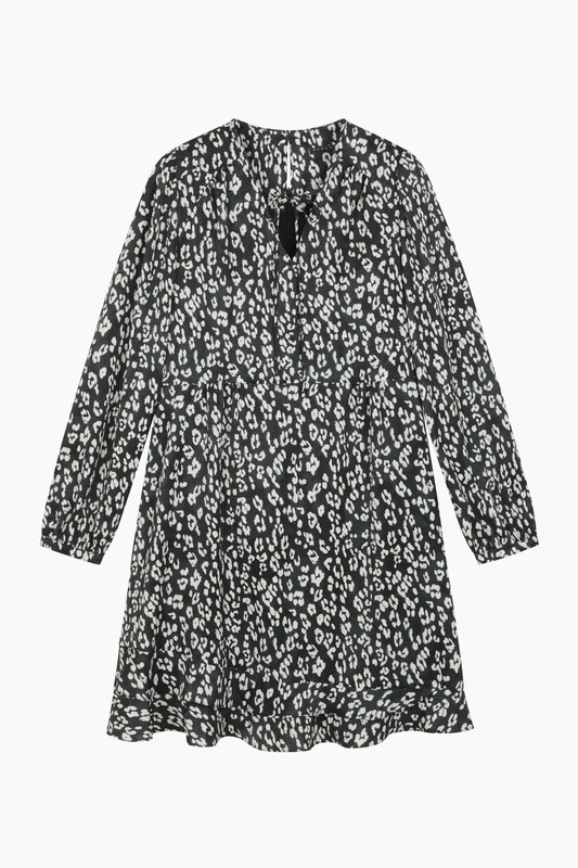Vestito corto animalier 44