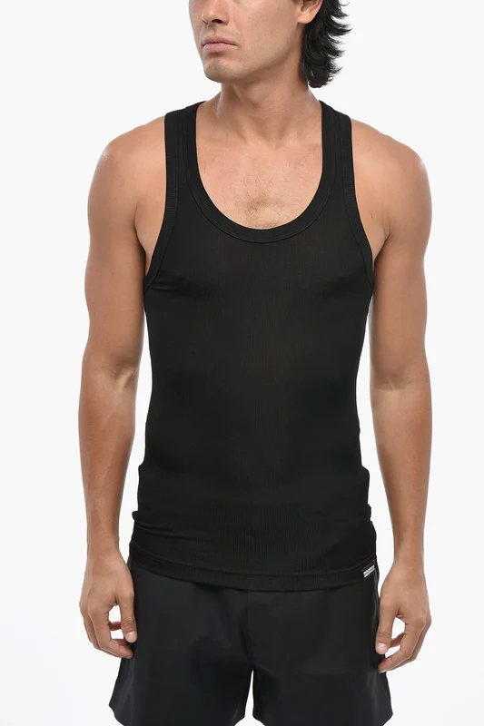 1500~Lightweight Ribbed Tank Top M