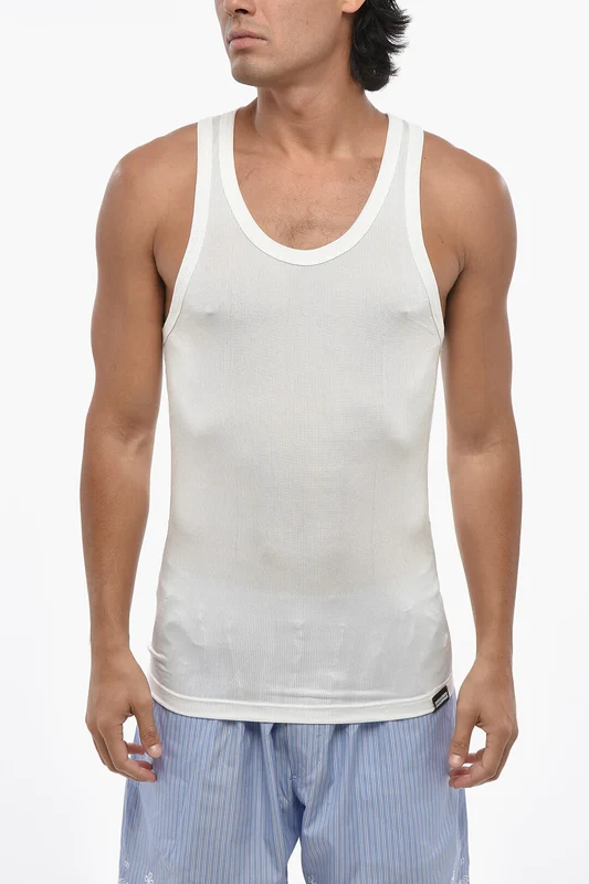 0405~Lightweight Ribbed Tank Top Xxl