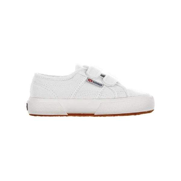 Superga 2750 JSTRAP CLASSIC Kids Canvas Trainers White UK 11.5