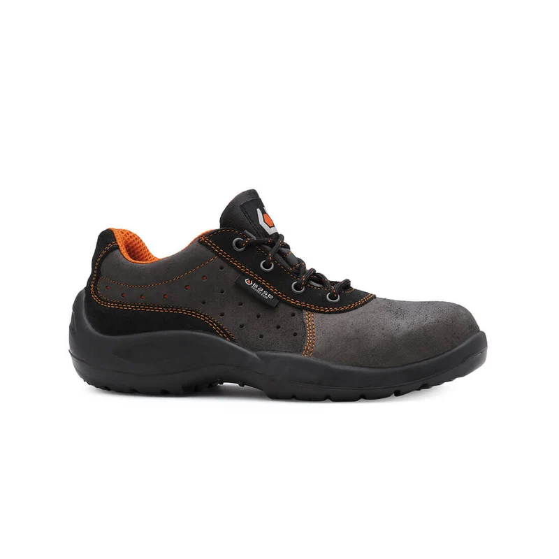 Base Concorde Toe Cap Work Safety Shoes Grey/Orange / 10 UK | 44 EU