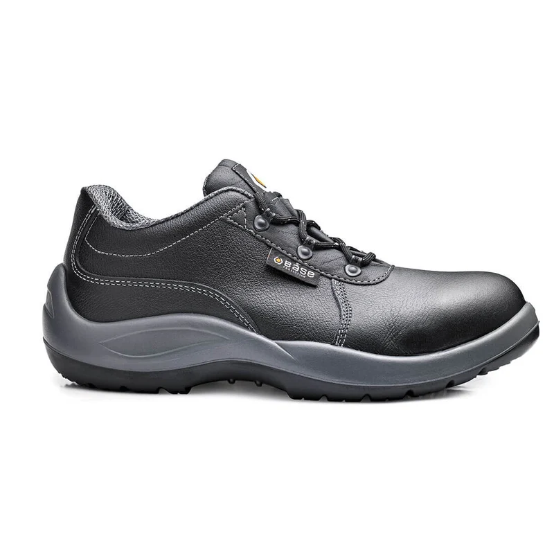 Base Puccini Toe Cap Work Safety Shoes Black/Grey / 6 UK | 39 EU