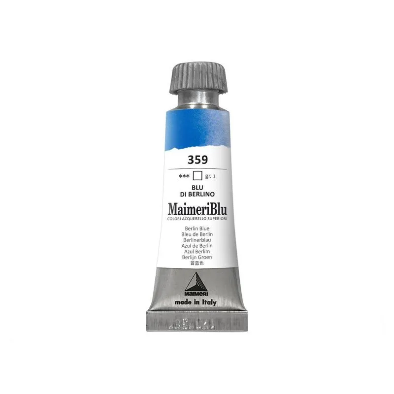 Aquarela Maimeri Blu Pb15:1 - Transp., Alta Resist.