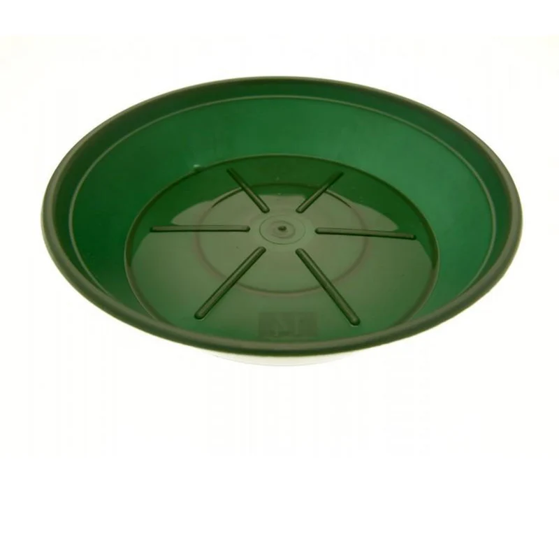 Sottovaso "Tondo Basic'' per fiori e piante da giardino 30 cm / Verde