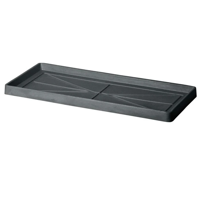 Sottovaso ''sottocassetta classic'' per vasi da esterno per fiori e piante 80 cm / Antracite