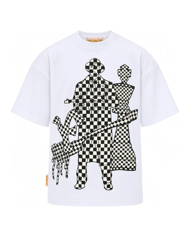 Pdf White The New Boy Chess Chessboard Print Cotton T-Shirt standard L