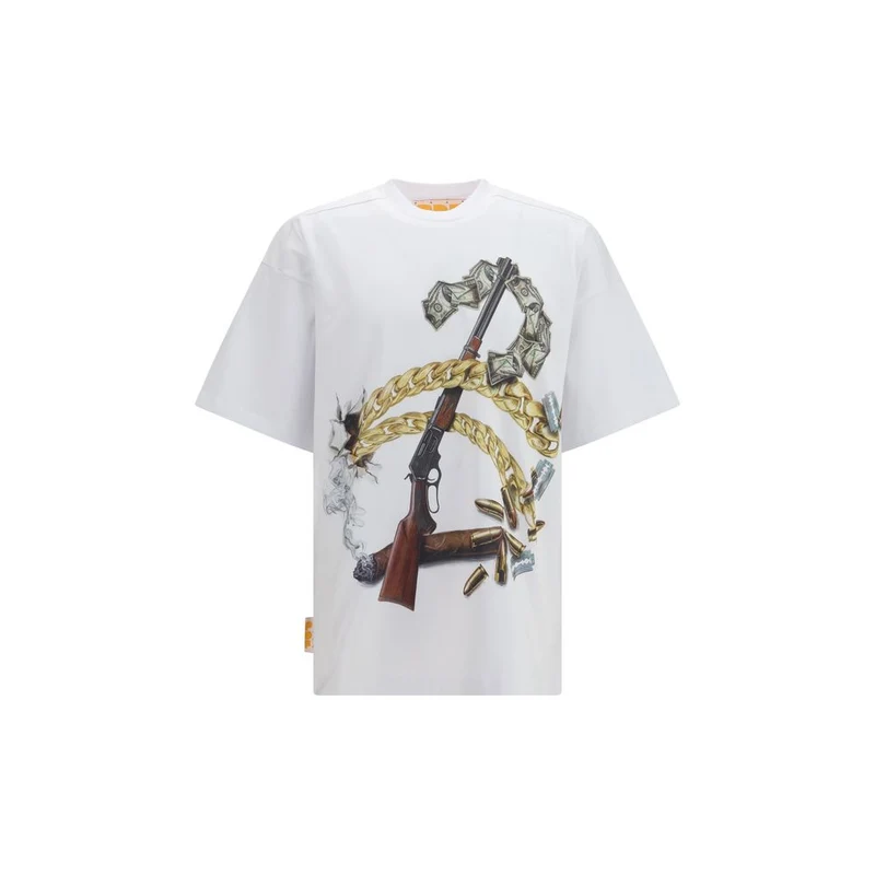 PDF Channel White Cotton T-Shirt L
