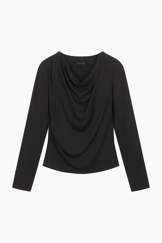 T-shirt con contrasto e ricamo 44