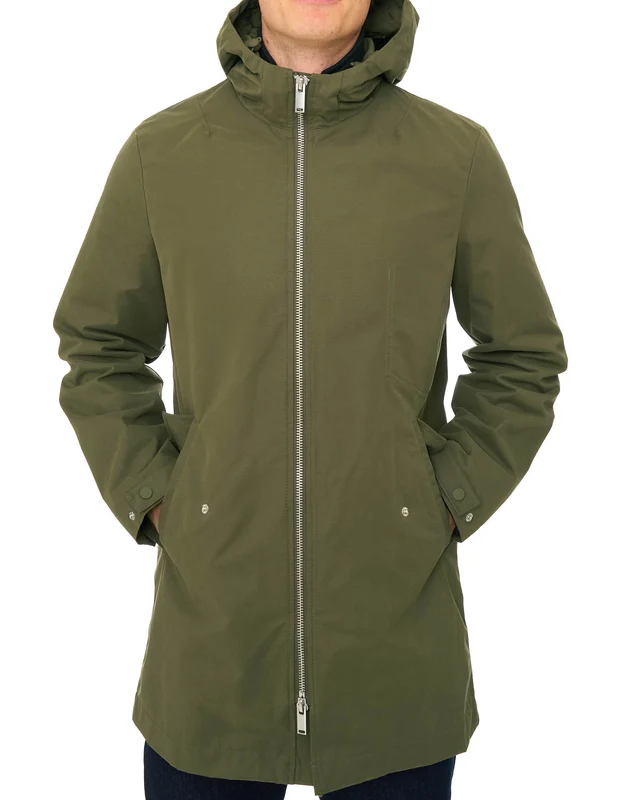 Benetton Lightweight Parka Khaki Green L