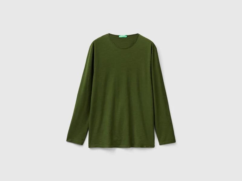 T-shirt a manica lunga in 100% cotone EL