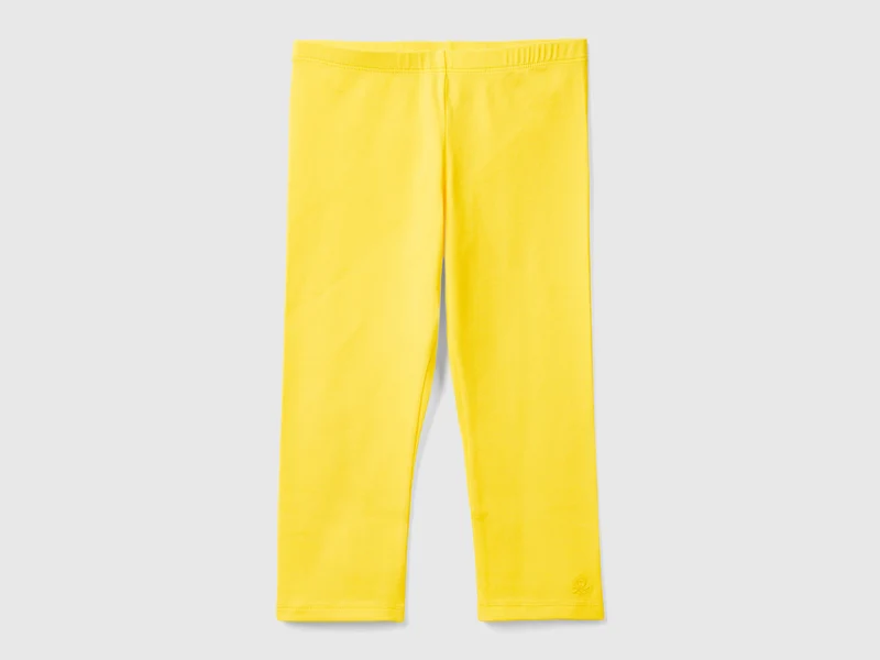 Leggings a 3/4 in cotone elasticizzato S