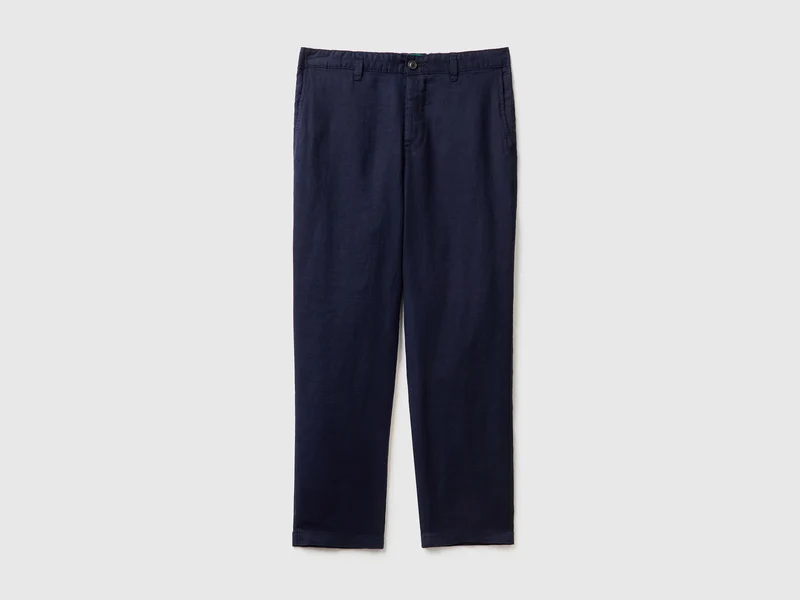 Pantaloni chino in puro lino 44