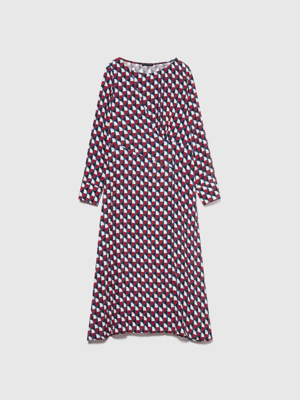 Vestito lungo stampato 48