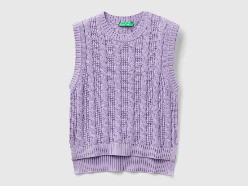 Gilet cropped a trecce S