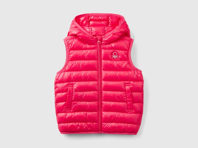 Gilet imbottito con cappuccio XS