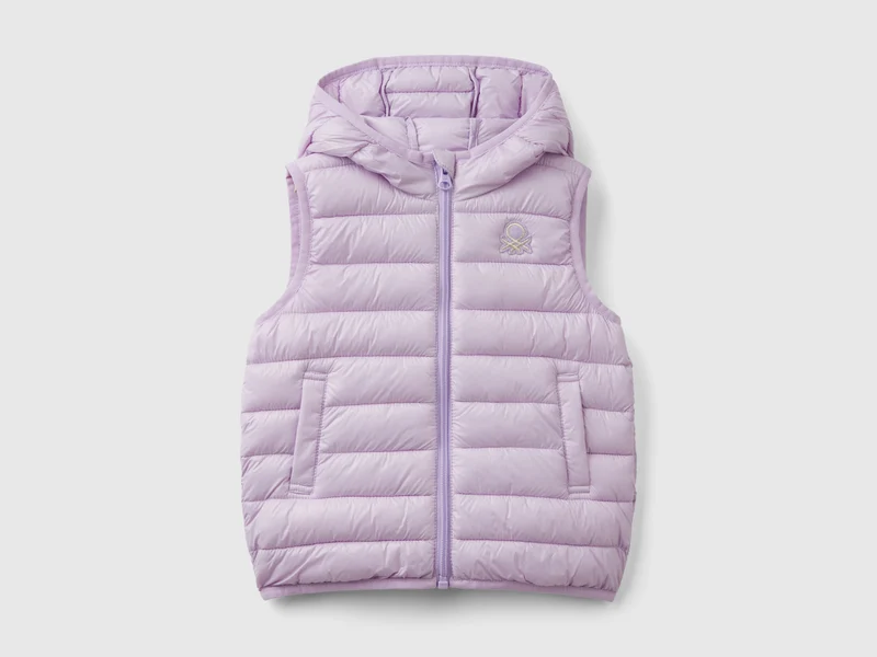 Gilet imbottito con cappuccio 82