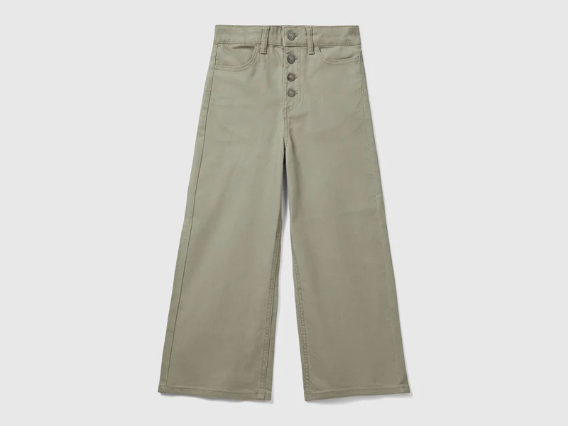Pantaloni wide fit a vita alta XL
