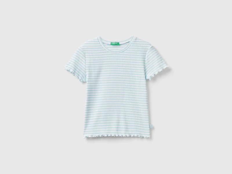 Maglietta a righe in cotone stretch EL