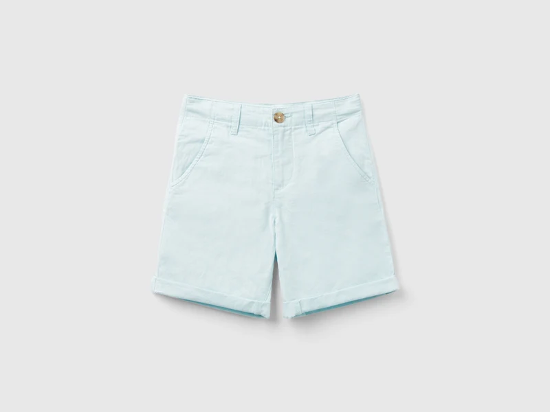 Bermuda chino in misto lino S