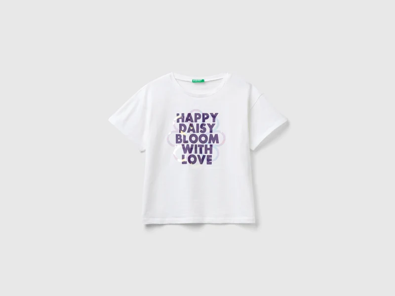 T-shirt manica corta con stampa KL