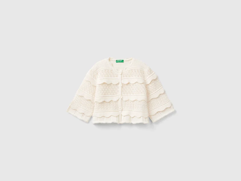 Cardigan lavorato con bottoni L