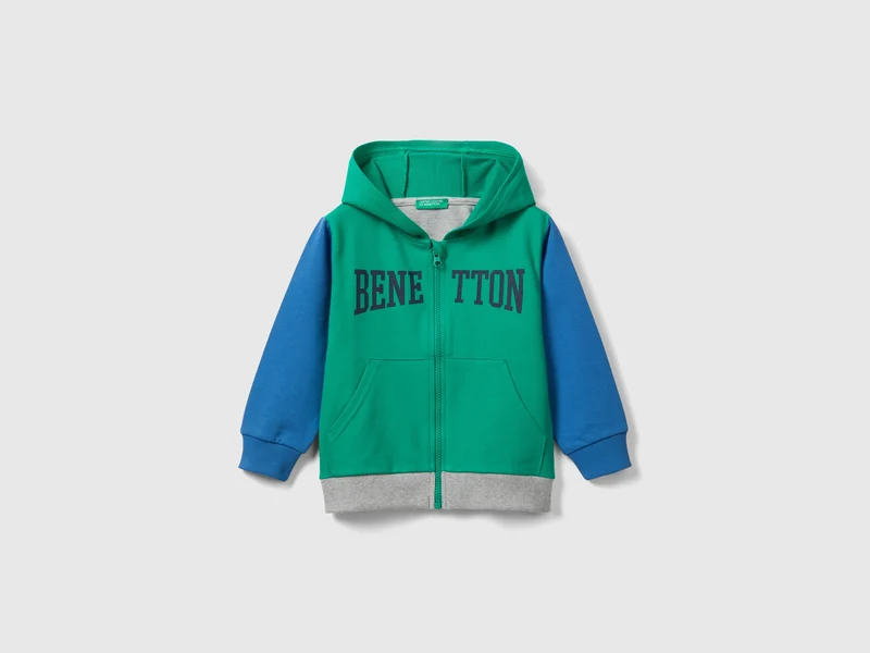 Felpa leggera con zip XS