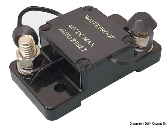 Osculati Interruttore termico stagno con riarmo automatico 80 Ampere 02.753.80