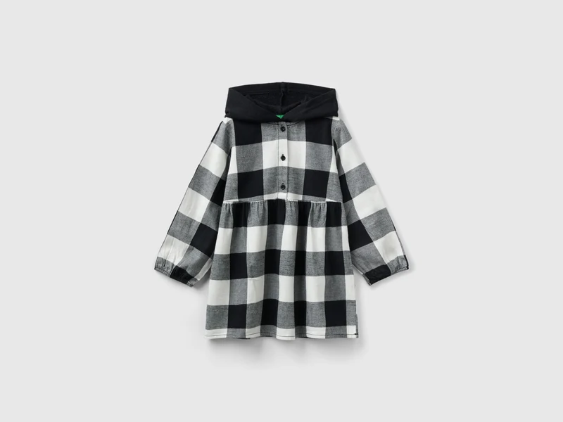 Vestito scozzese con cappuccio 82