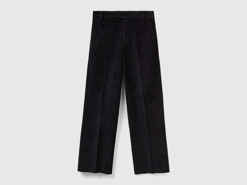 Pantaloni straight in velluto a coste 48