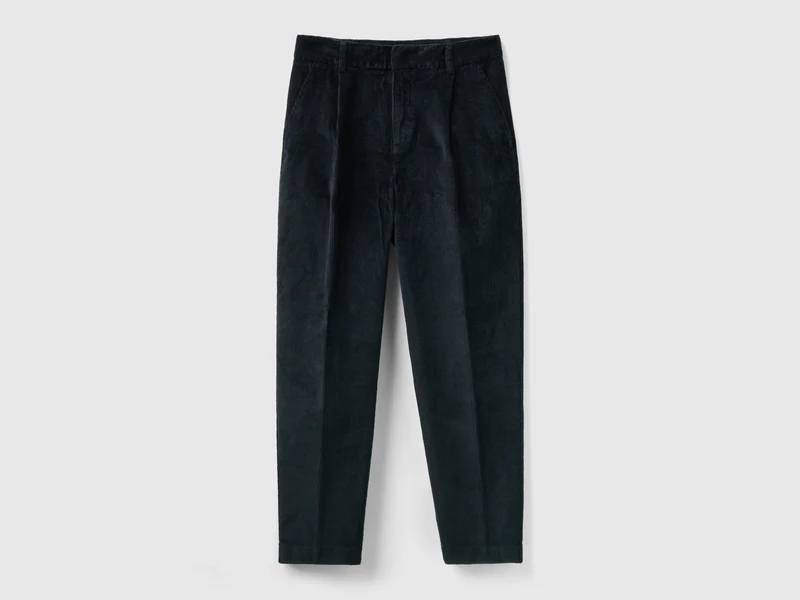 Pantaloni cropped in velluto a coste 40