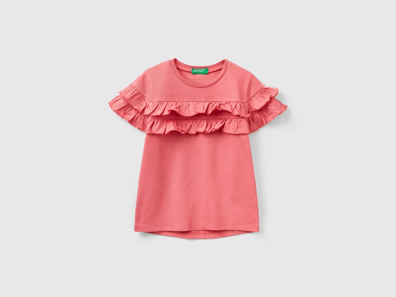 T-shirt con rouches YS