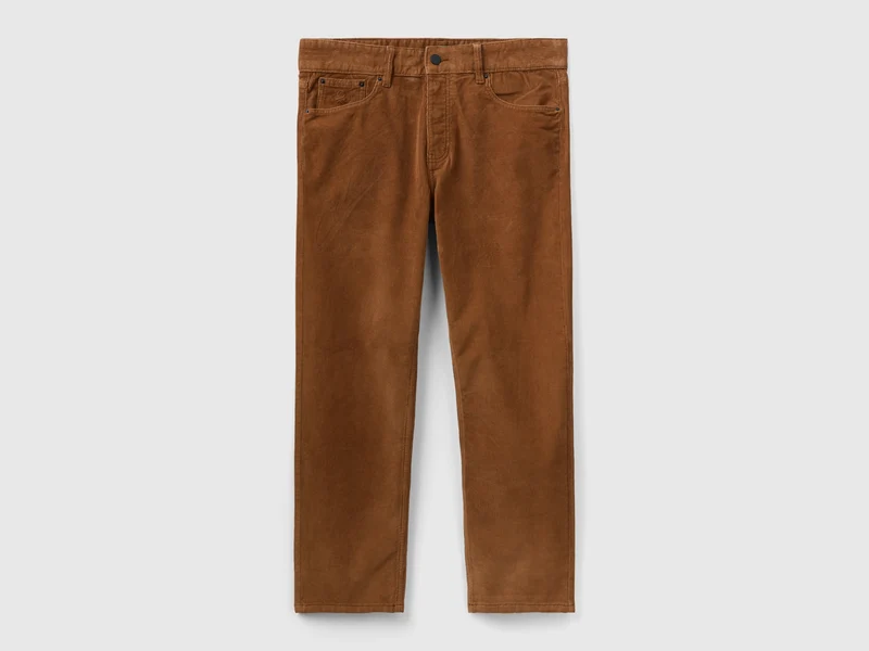 Pantaloni carrot fit in velluto 25