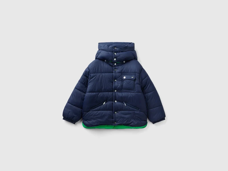 Piumino con cappuccio staccabile KL