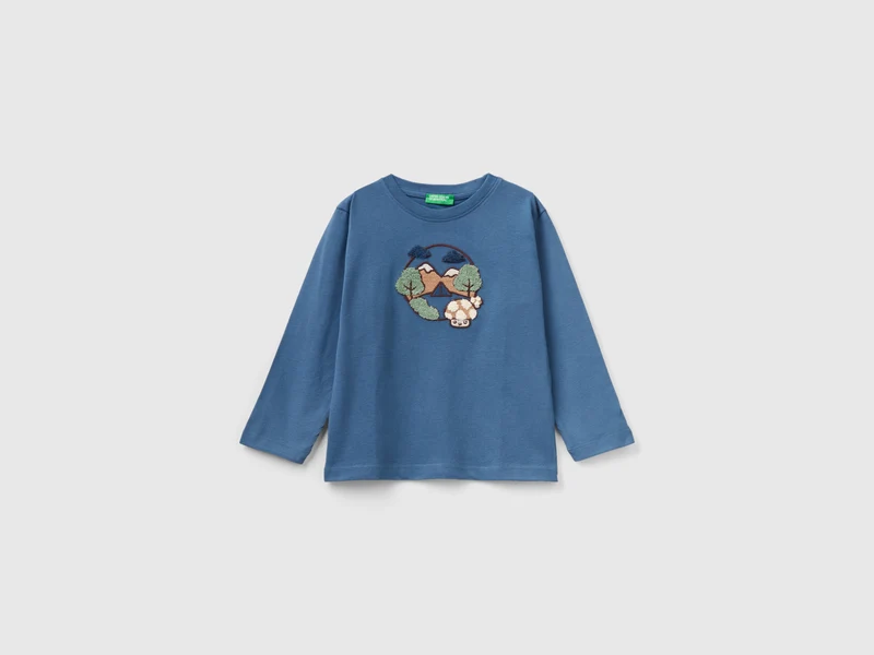 Maglietta regular fit con ricamo YS