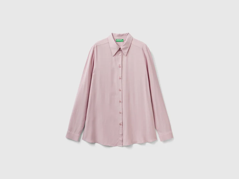 Camicia regular fit in viscosa S