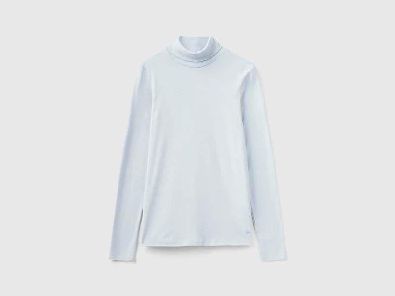T-shirt a manica lunga con collo alto XS