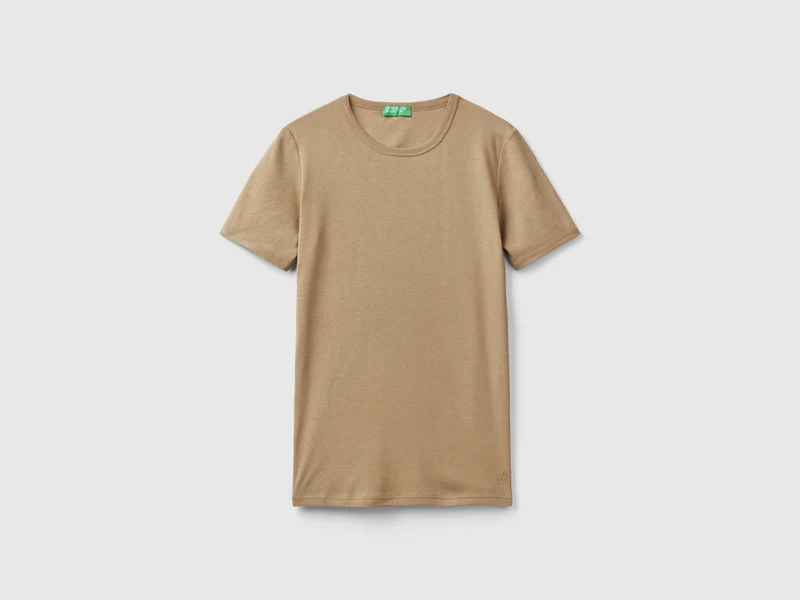 T-shirt in cotone a fibra lunga L