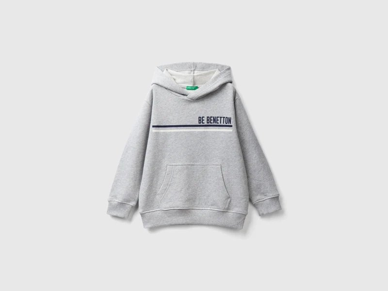 Felpa con cappuccio e logo L