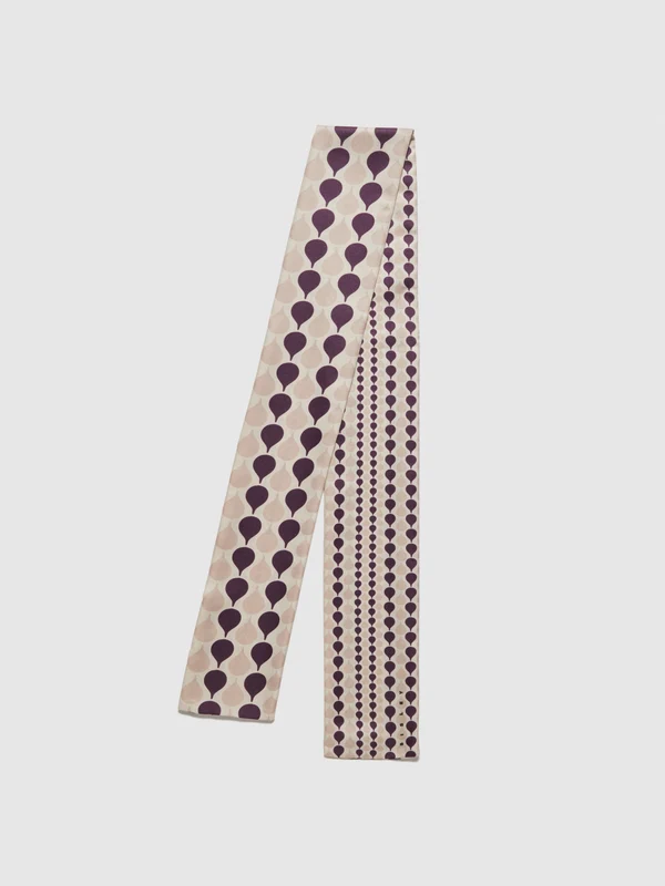 Foulard sottile double face OS