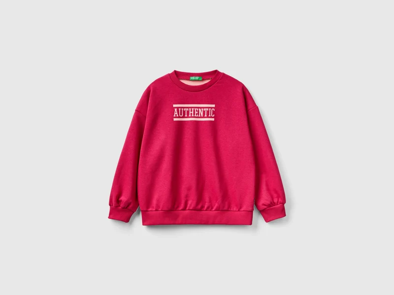 Felpa color block con stampa XL
