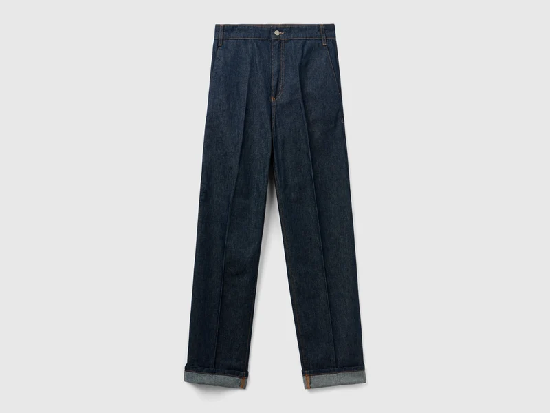 Jeans straight a vita alta 40