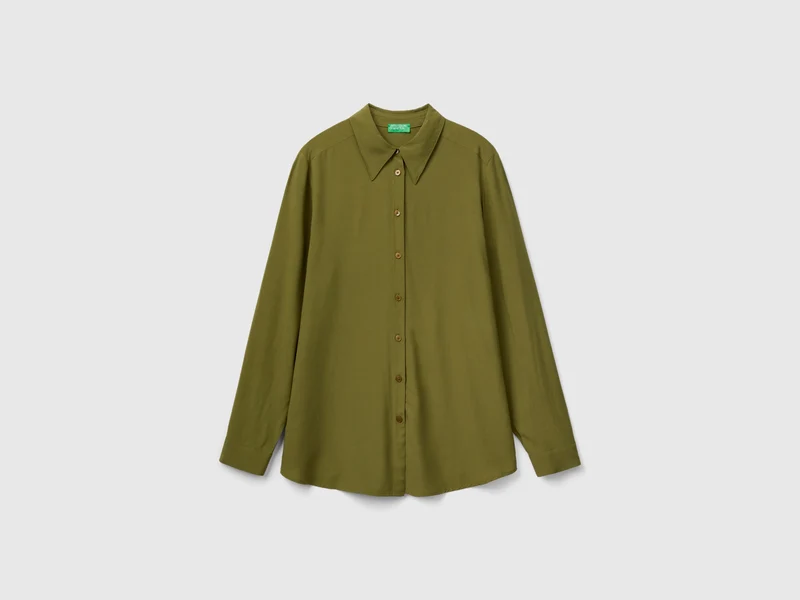 Camicia regular fit in viscosa S
