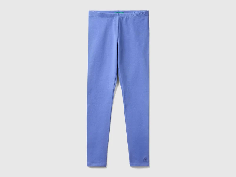 Leggings in cotone stretch con logo M