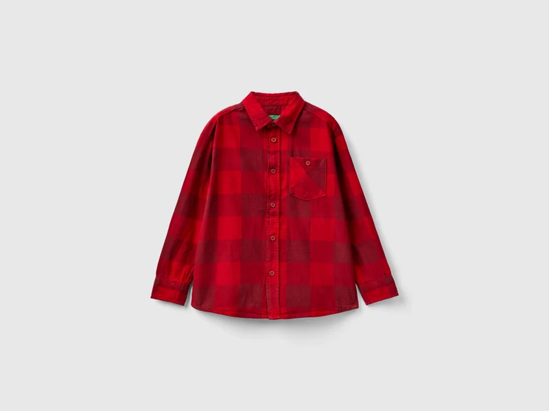 Camicia scozzese 100% cotone L